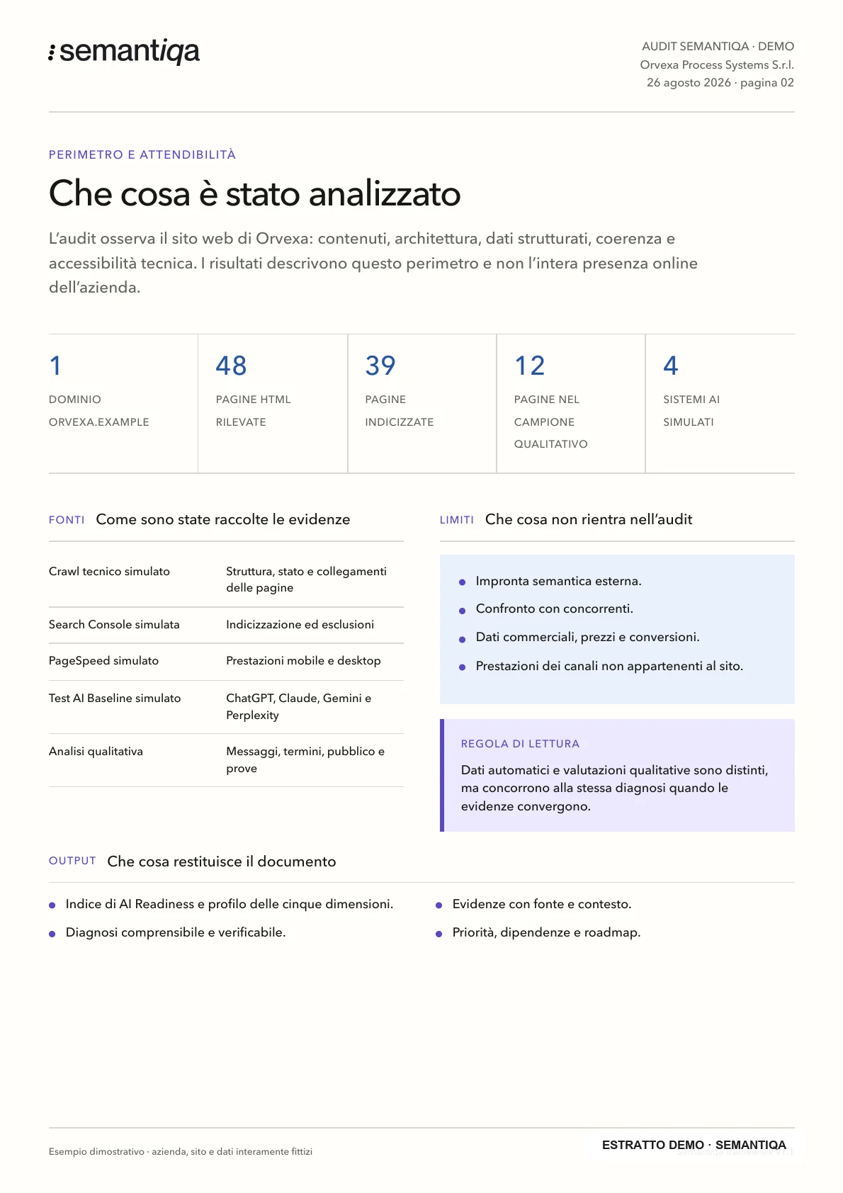 Audit Semantiqa demo ufficiale — pagina 2